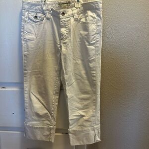 Banana Republic size 8 white capris